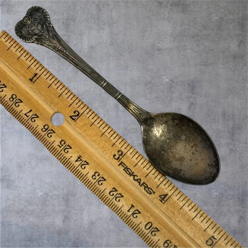 HTF Vintage Everts Spoon‎ Egyptian Revival Scarab Silverplate Souvenir